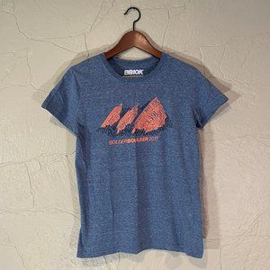 Bolder Boulder - blue race t-shirt - 2017 - Women's Medium